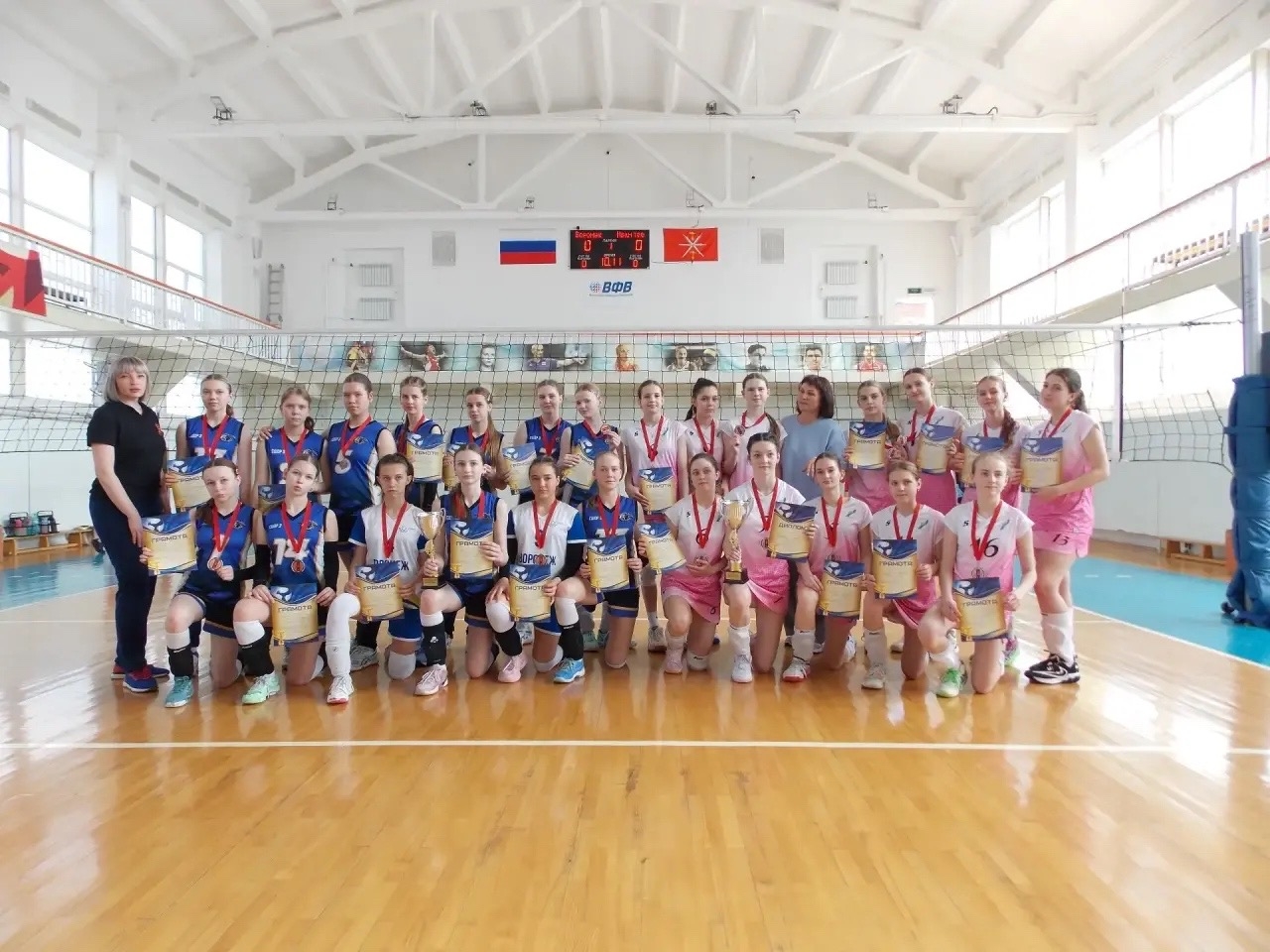 В Туле завершилось открытое первенство города по волейболу среди девушек 2012–2013 г.р., посвященное Дню Победы! ✨